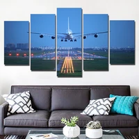 wall artwork canvas paintings modern on modular pictures plane 5 pieces for living room home decoration abstract landscape