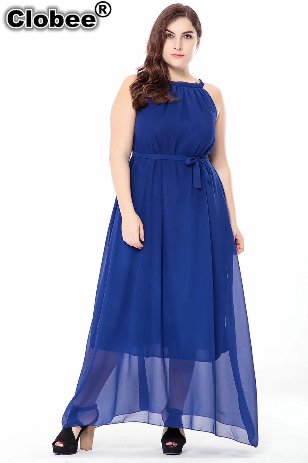 Пляжный халат femme ete 2020 новые летние размера плюс 6XL Для женщин шифоновое платье