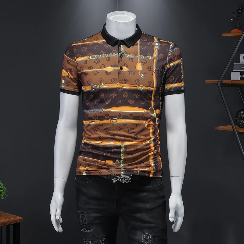

Designer Brand Great Men Polo Shirt High Quality Male Polo Shirt Short Sleeve Cotton men's clothing E0331