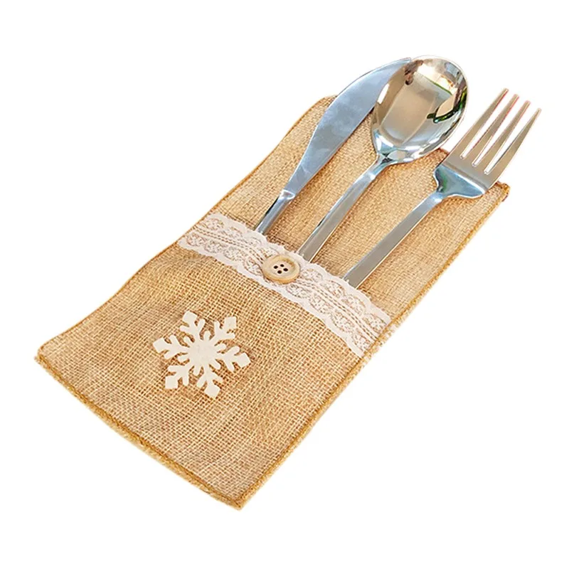Кружевная Посуда Столовые приборы Держатели салфеток мешочек для столовых
