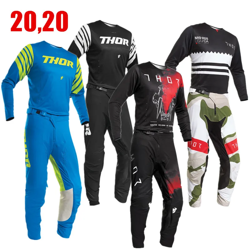 2020 Прайм набор для мотокросса с коротким Dirt Bike Moto Jersey Набор ATV костюм