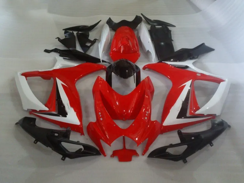 Комплект обтекателей для мотоцикла GSXR600 750 K6 06 07 GSXR 600 GSXR750 2006 2007 ABS красный белый