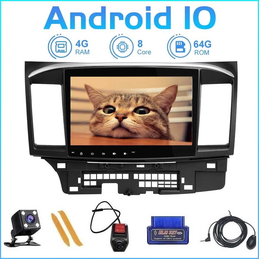 Автомагнитола ZLTOOPAI 2DIN Android 10 0 V1 Pro DSP для Mitsubishi Lancer 2007-2018 с GPS-навигацией RDS |