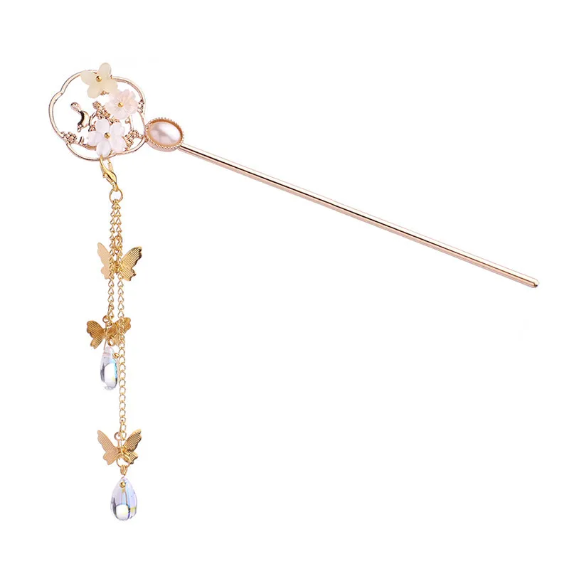 Заколка для волос Hanfu в стиле дворца заколка с бахромой украшение древний ветер