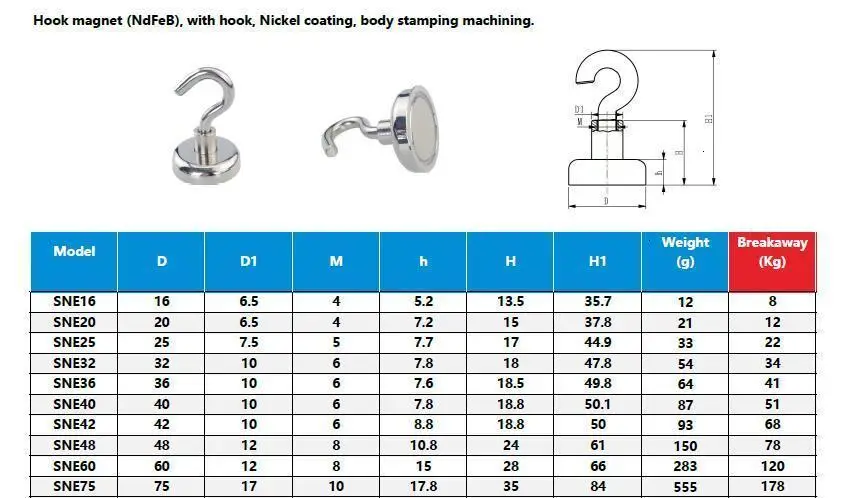 Heavy Duty Magnetic Hook Garage Hooks Door Organiser Keys Coat Hanger Practical Magnetic Hard Power Hook Workplace Holding Tool