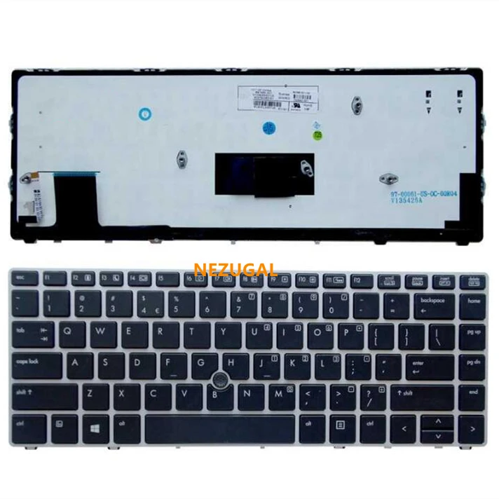 

Laptop US keyboard for HP EliteBook Folio 9470M 9480M English with backlight
