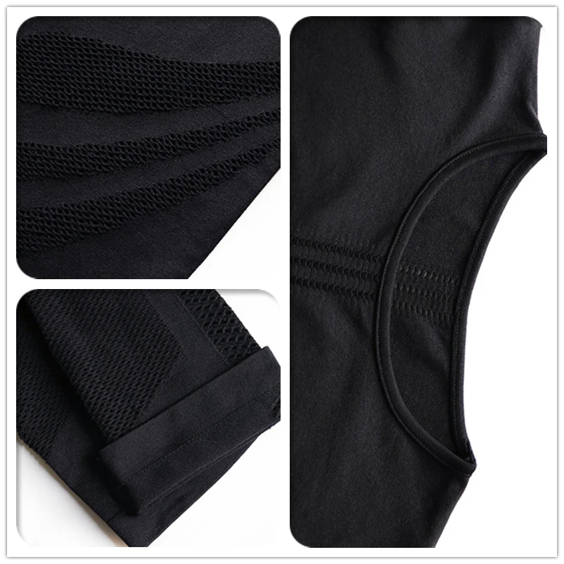 Обувь из сетчатого материала с длинным рукавом рубашка для йоги и бега пробежки