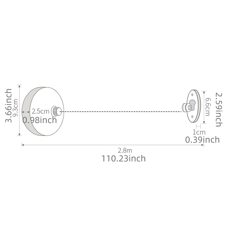 Веревка для белья RV выдвижная веревка из нержавеющей стали невидимая сушки в