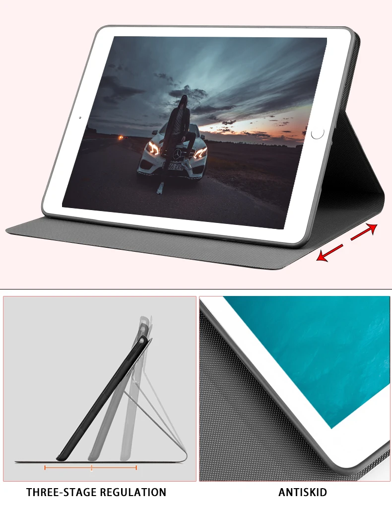 Чехол для iPad Air 1 2 роскошный кожаный деловой книжка с карманом и функцией