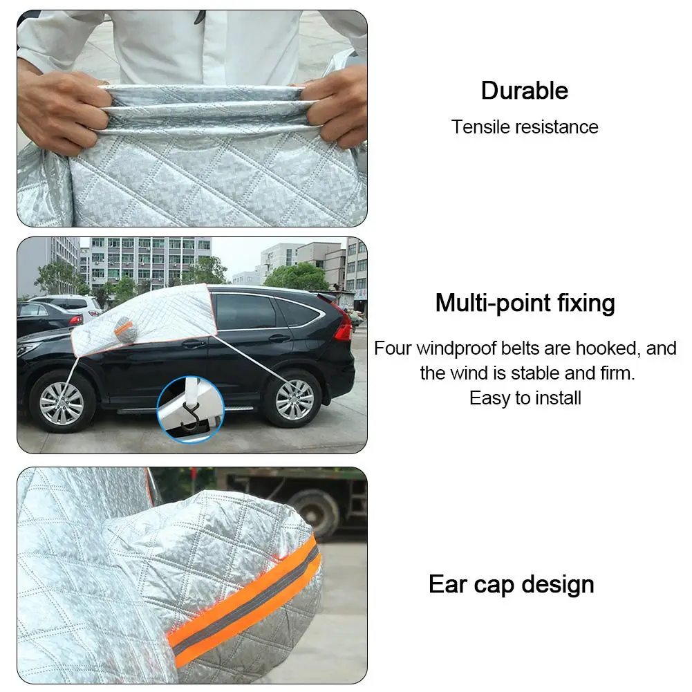 Car Windshield Snow Ice Cover Winter Block Anti-freeze Summer Sun Protection Thickened With Cotton | Автомобили и мотоциклы