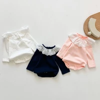 baby girl romper long sleeve clothes for girls lace newborn baby rompers for girls jumpsuit 100 cotton baby boys romper
