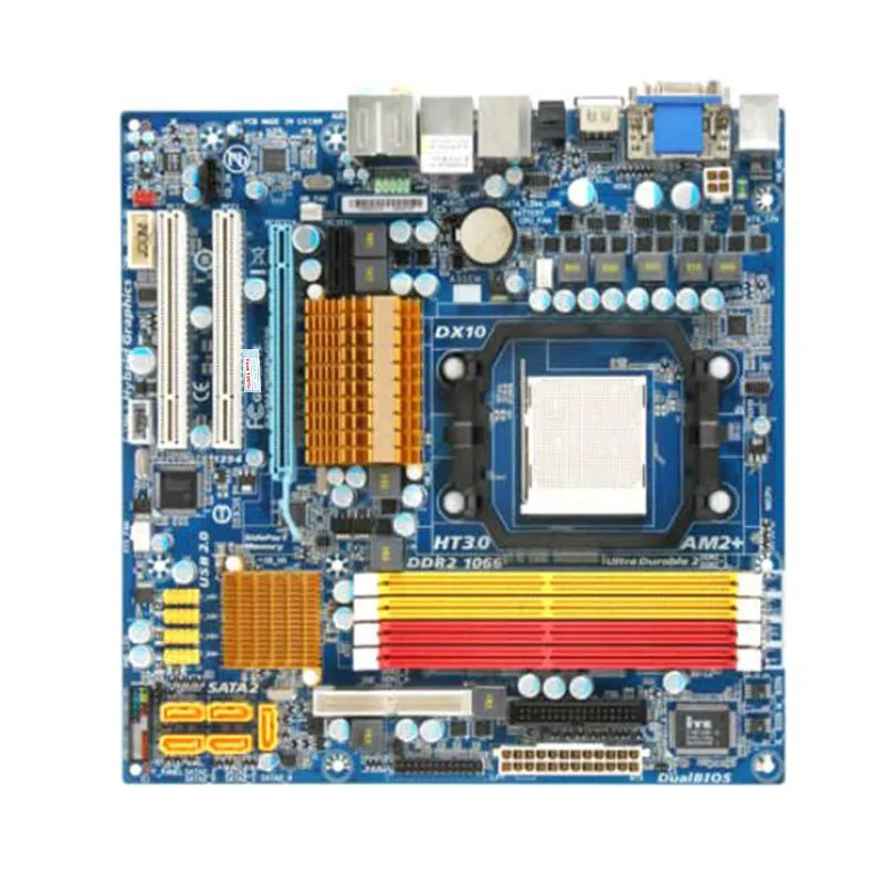 Для Gigabyte GA-MA78GPM-DS2H компьютера SATA II материнская плата AM3 AM2 DDR2 для AMD 760G 780G настольная