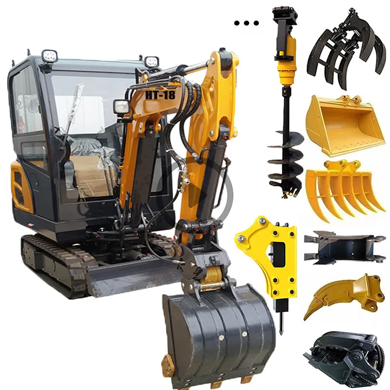 1000 кг гидравлический мини-экскаватор погрузчик с конкурентоспособными ценами