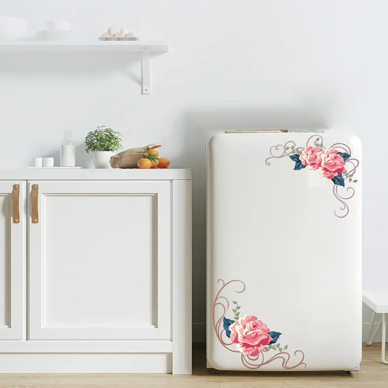 20x30 см Чернила цветок лоза Туалет холодильник дома искусство деколь декорации