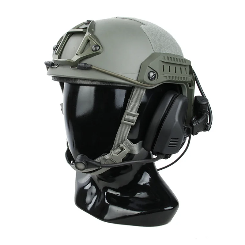 Лучшая тактическая гарнитура TMC RAC с шумоподавлением для быстрого морского шлема