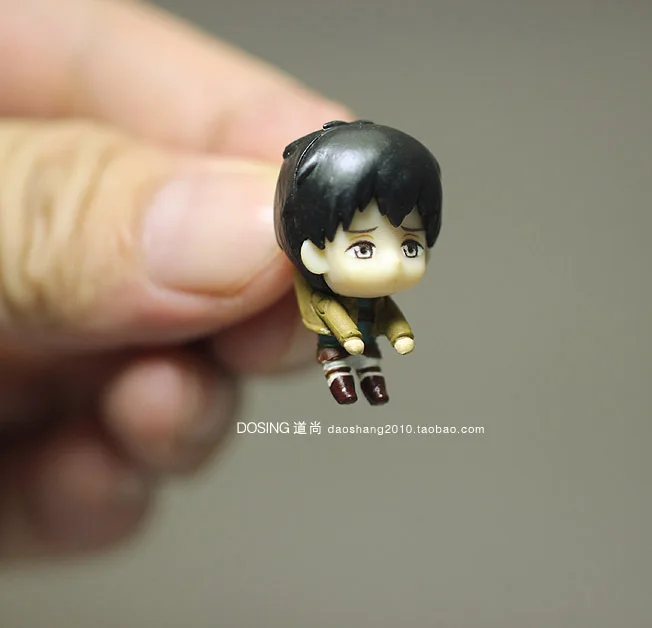 

Cartoon Anime Attack on Titan Captain Levi Ackerman Little Garage Kit Figurine Decoration Model Action Figures Kids Toys Doll