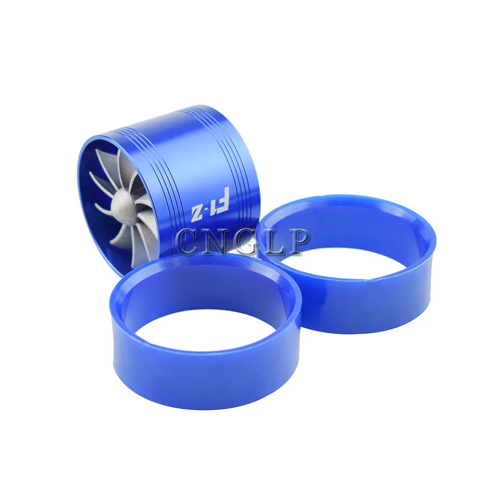 Car Turbine Supercharger Turbo Charger Single / Double Air Filter Intake Fan Fuel Gas Saver Kit Fit For Hose 65-74mm | Автомобили и