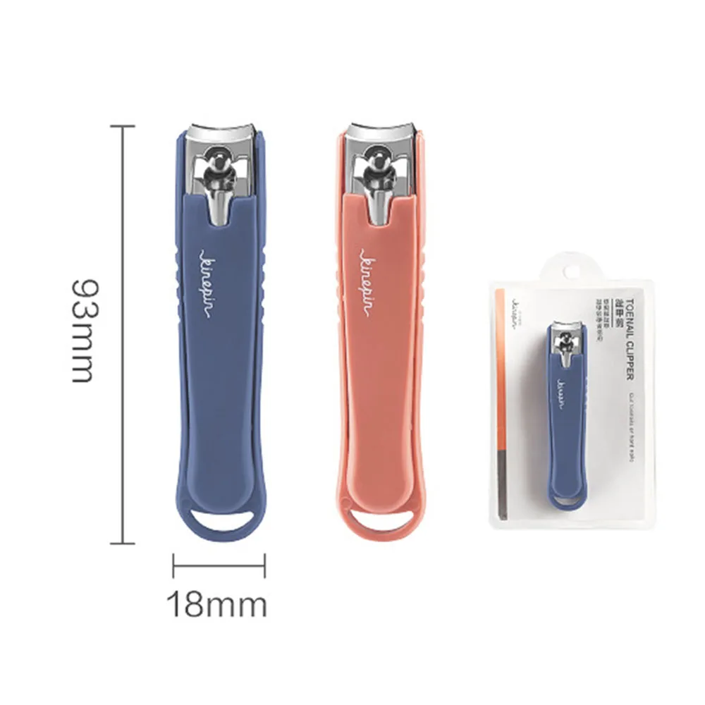 

4 Colors Large Nail Clipper Cutter Professional Portable Anti Splash Anti Slip Carbon Steel Toenail Cutter Manicure Accessories