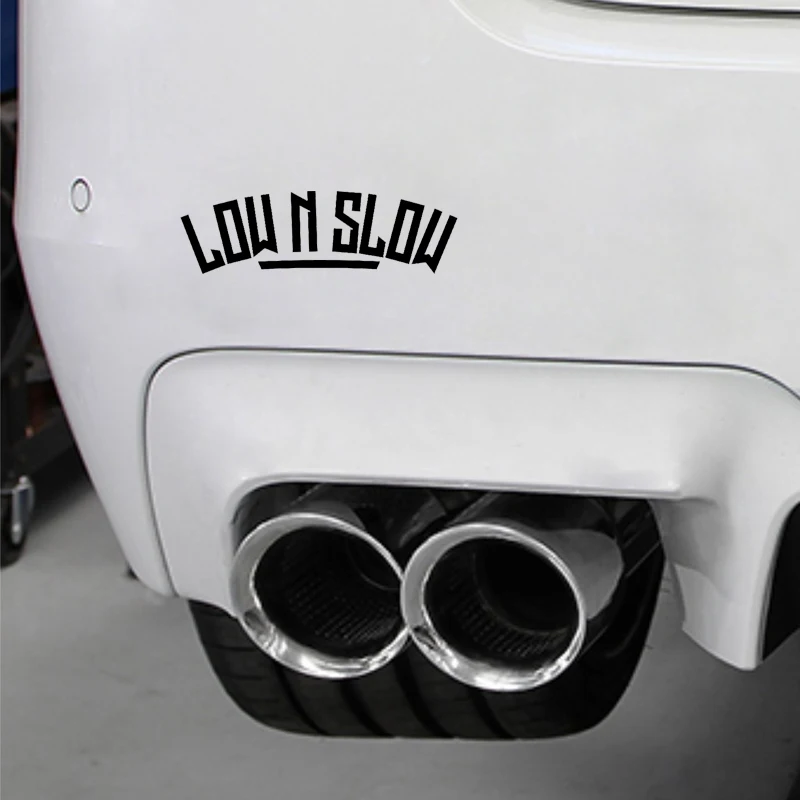 

Funny Low N Slow Car Sticker Automobiles Motorcycles Exterior Accessories Vinyl Decals for Bmw Audi Ford,16cm*5cm