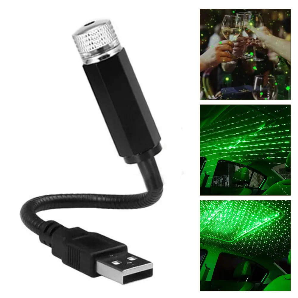 

1 USB LED Car Roof Star Night Interior Light Atmosphere Galaxy Lamp Accessories Interior Light