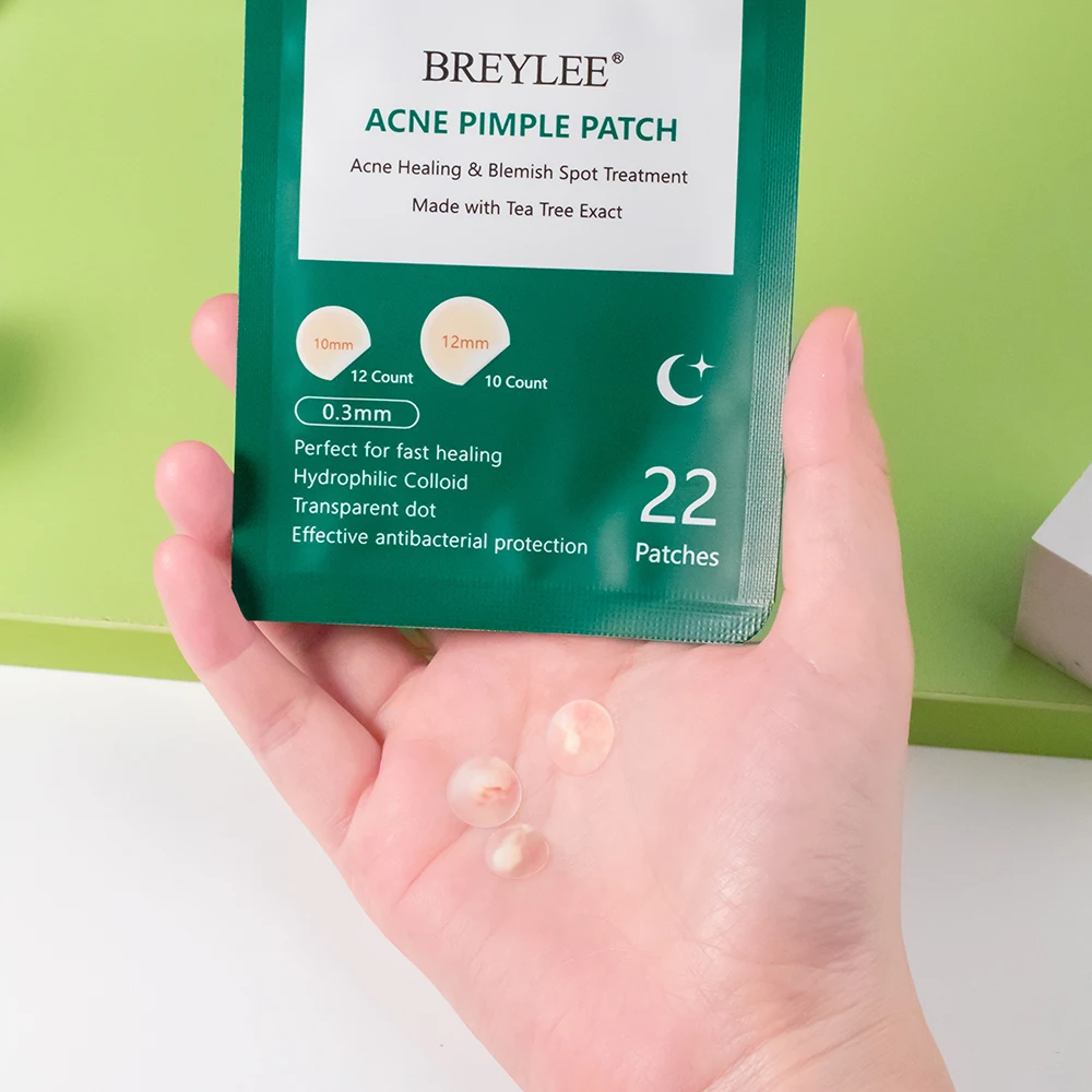 

BREYLEE Acne Pimple Patch Invisible Face Mask Peeling Acne Treatment Pimple Remover Tool Blemish Spot Acne Cream Night Use 10PCS