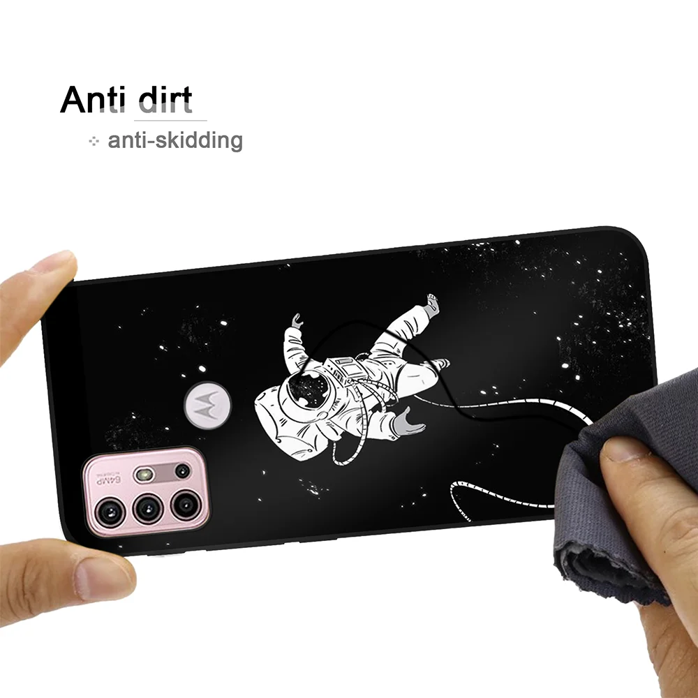 astronaut fundas phone case for motorola moto g30 g40 fusion g 5g plus e7 e20 g20 g9 play g50 g60 e7 plus e40 back shell cover free global shipping