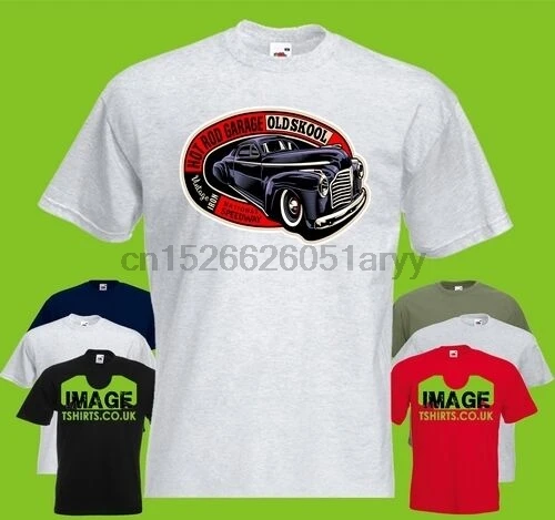 

Old Skool Hotrod Mens PRINTED T-SHIRT Hot Rod Car School Vintage Classic Custom