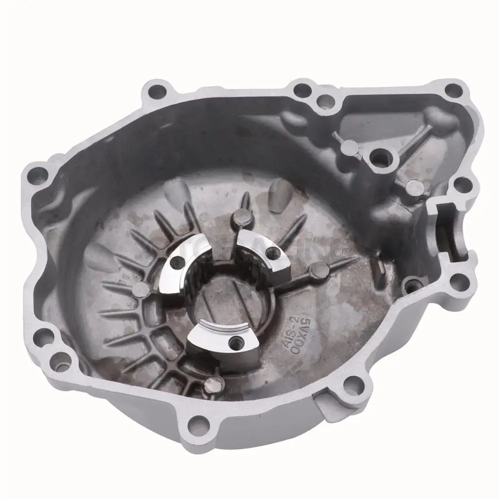 Левая крышка коленвала двигателя мотоцикла с прокладкой для Yamaha FZ6 2004-2010 FZ6R XJ6S
