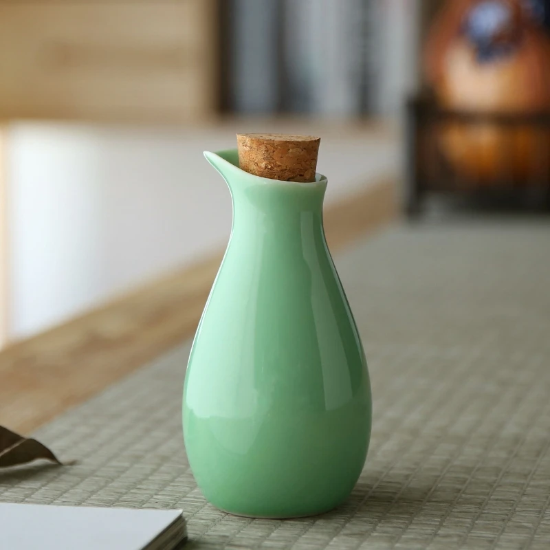 

Handmade Artceramics Hip Flask Set Classic Japanese Style Antique Sake Bottle Flask Flasque Alcool Table Supplies BK50JH