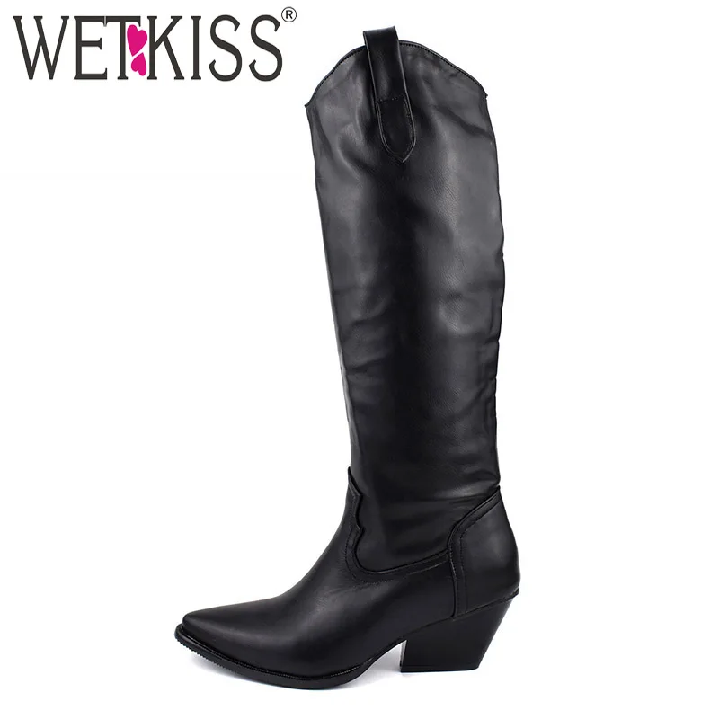 Женские сапоги с острым носком на высоком каблуке размеры 34 48|Женские