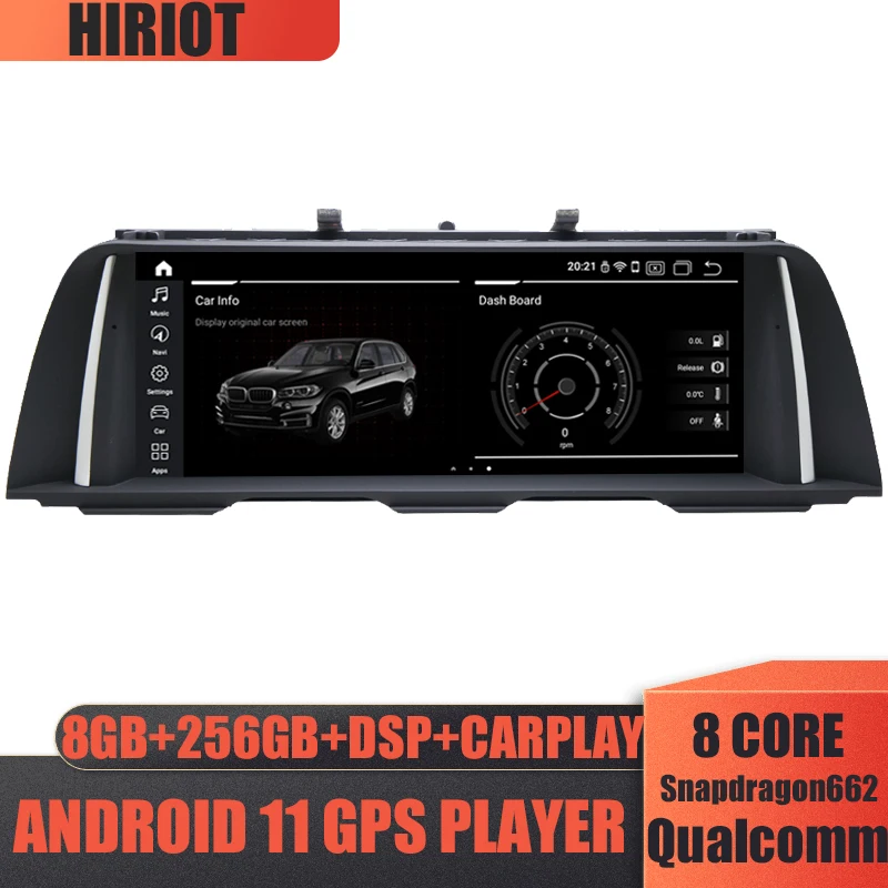 

10.25''Car Android 11 GPS Player For BMW 5 Series F10 F11 2011-2016 CIC NBT 1920*720 Radio Stereo 8+256GB Carplay Snapdragon 662