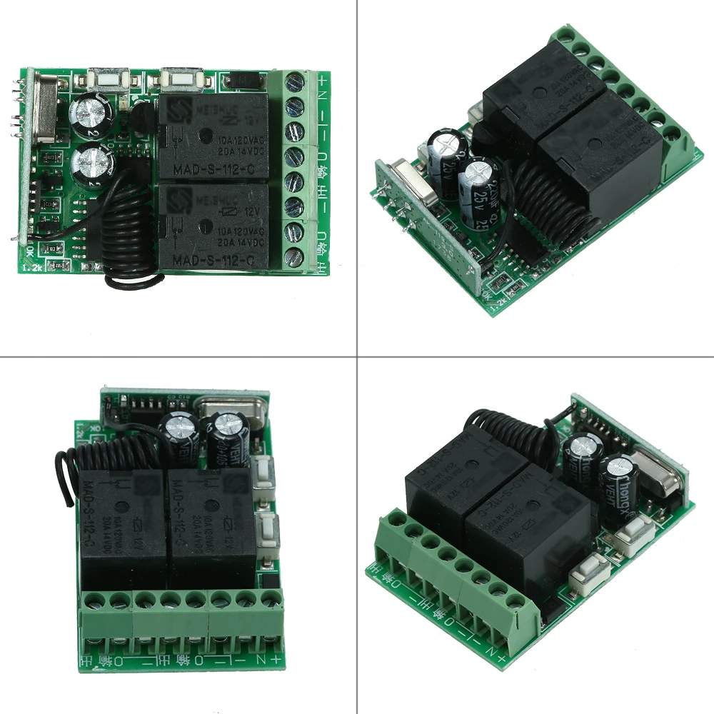 433 МГц 10A реле беспроводной пульт дистанционного управления Модуль приемника + 1