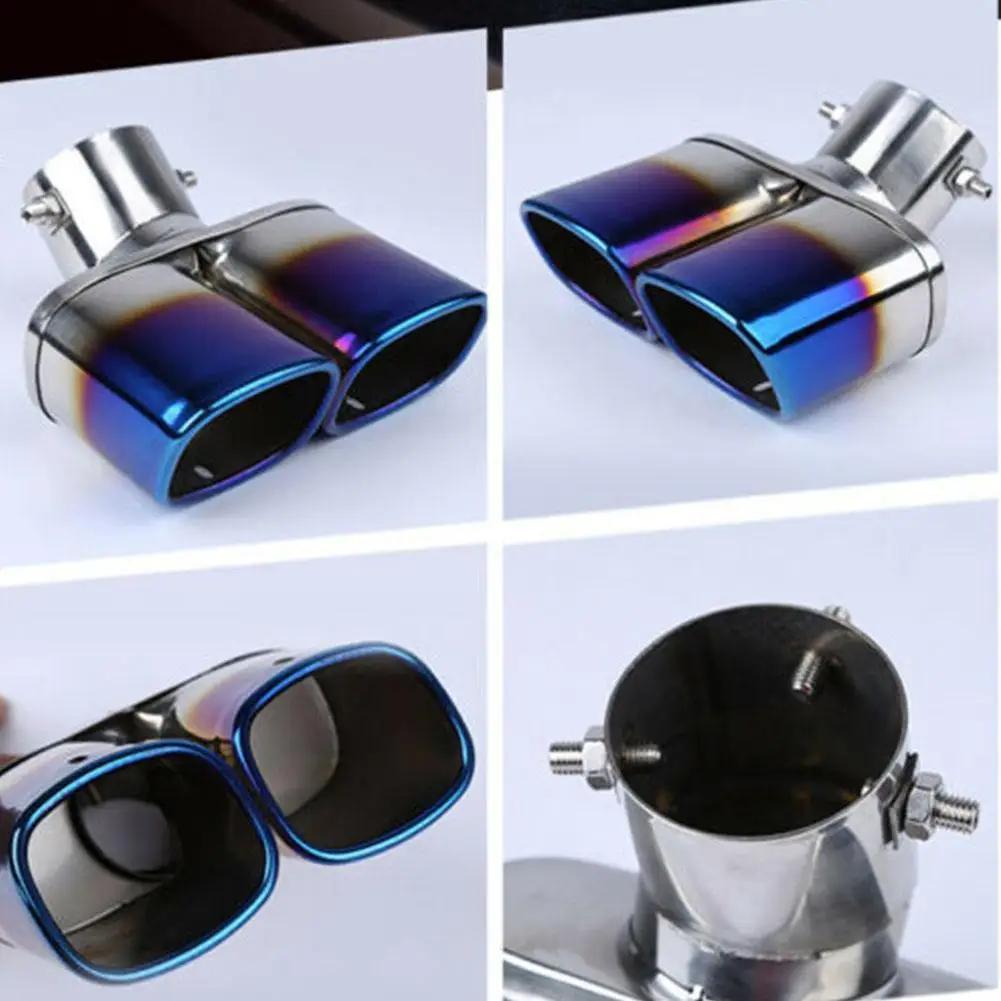 

Grilled blue tail throat, universal square mouth, one throat square throat, mouth two point tail pipe tail exhaust V3K8