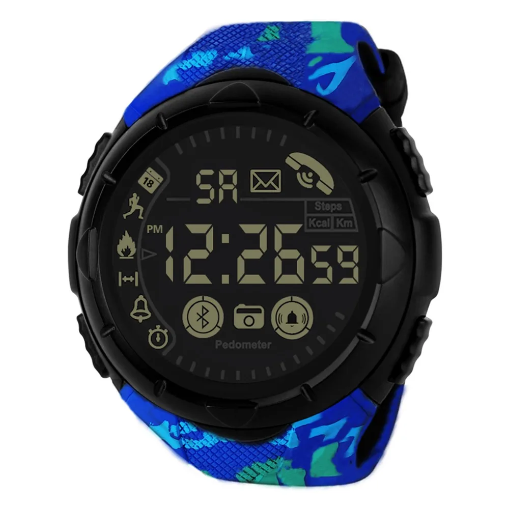 HONHX Bluetooth мужские умные спортивные часы мужские s водонепроницаемые цифровые наручные часы шагомер калории фитнес Relogio Спорт Masculino