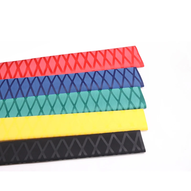 

0.3M 15mm Diameter Non Slip Fishing Rod Handle Sleeve Insulated Heat Shrink Tube Waterproof DIY Pattern Racket Grip Wrap Colorfu