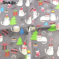 booksew baby fabric dye gray animal 100 cotton tissue patchwork sewing material textile printed cartoon cat telas por metro