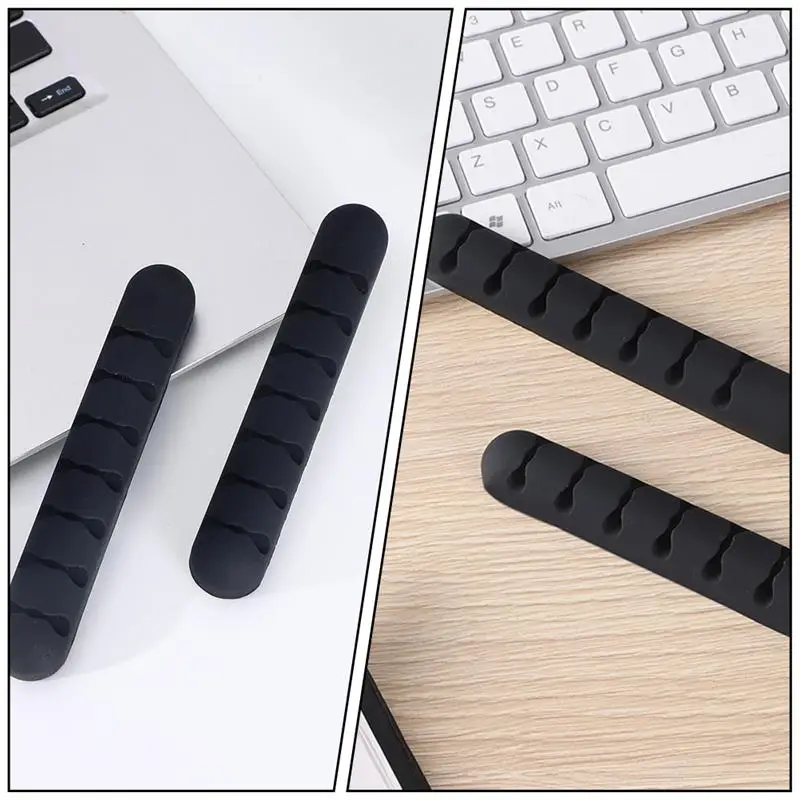 

2pcs Home Cable Holders Desktop Wire Cord Holders Cord Management Organizers