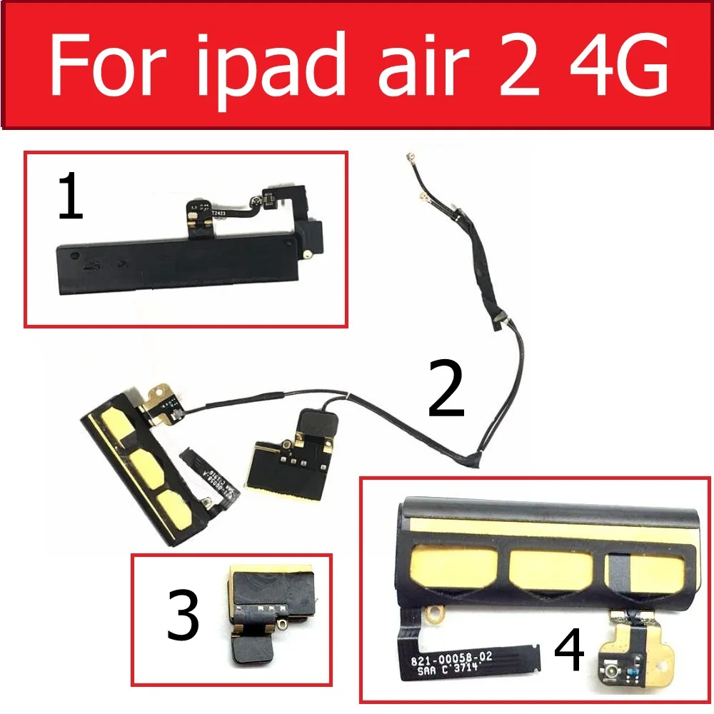 Left & Right Antenna Signal Wifi Flex Cable For Apple iPad 6 Air 2 4G A1566 Antenna Signal Flex Cable Ribbon Replacement  Parts