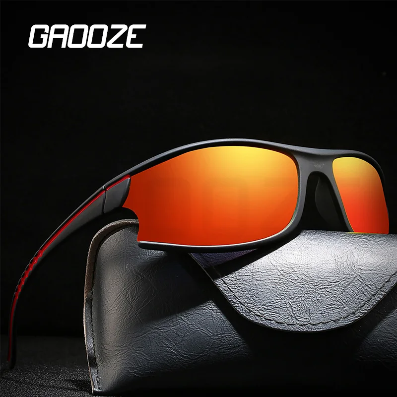 Мужские солнцезащитные очки GAOOZE винтажные антибликовые поляризационные для