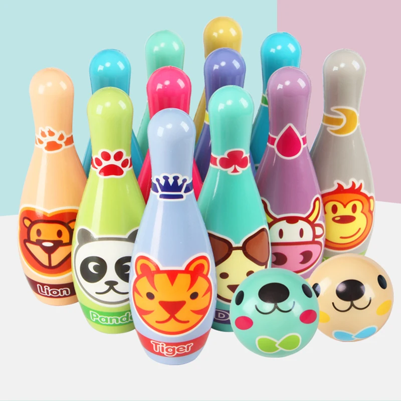 Надувной мяч для боулинга набор мультфильмов детей помещений игрушки Спорт на