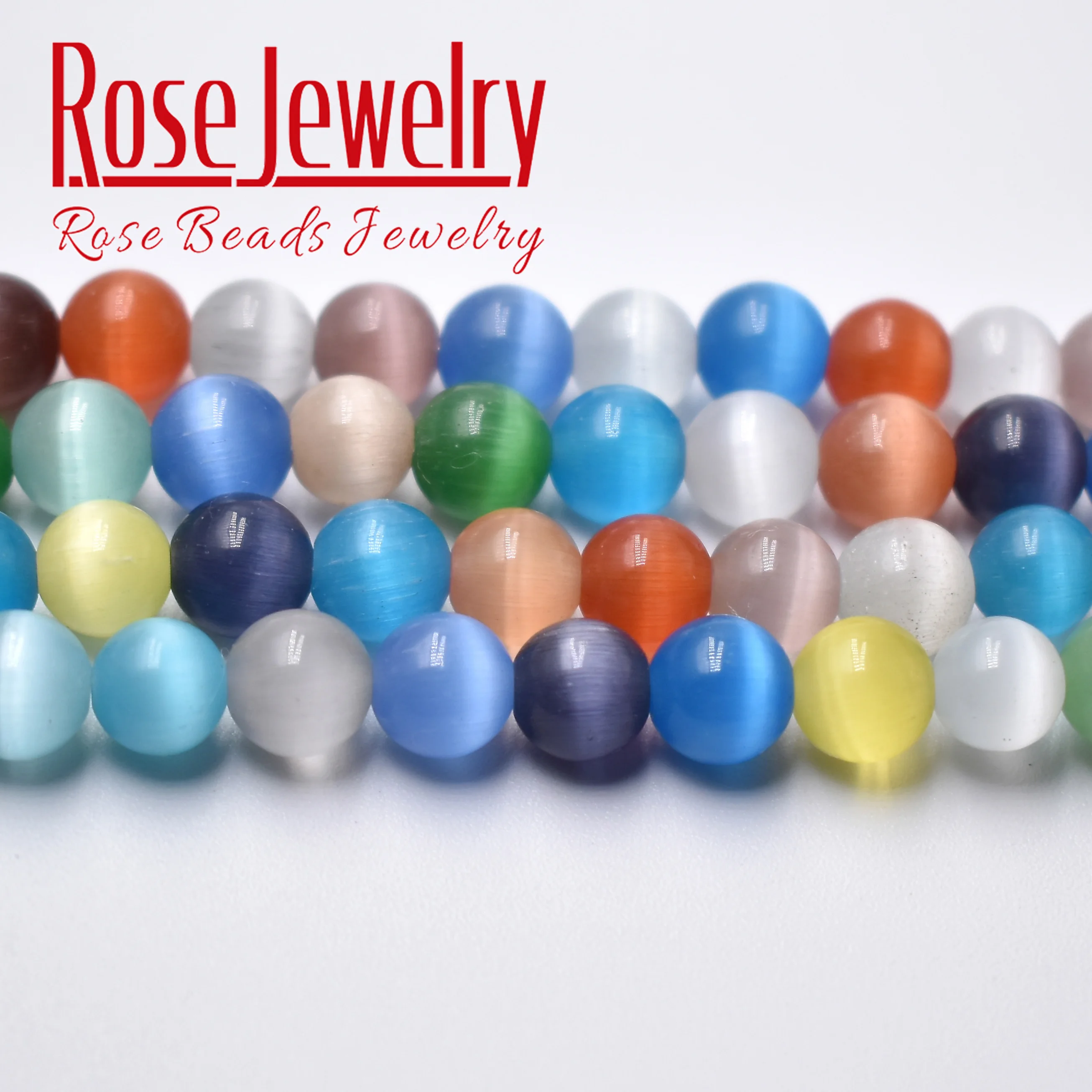 

Multicolor Cat Eye Beads High Quality Smooth Round Loose Beads For Jewelry Making Opal Stone Diy Charm Bracelets 4/6/8/10/12 MM