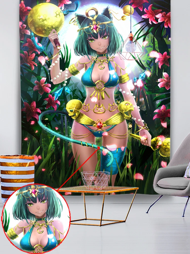 Аниме гобелены для девочек мультфильм комикс обои пляжное полотенце общежития