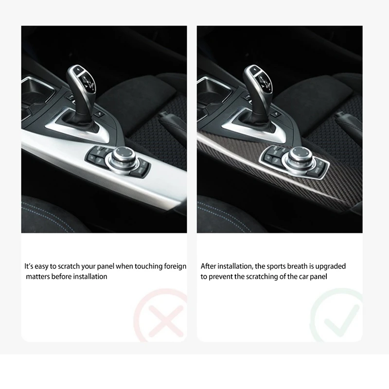 

Car Multimedia Panel Cover Trim Carbon Fiber 116I 118I for BMW 1 2 Series F20 F21 F22 RHD