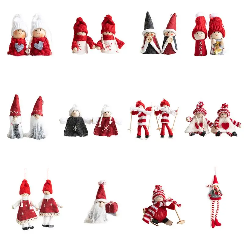 

Christmas Hanging Ornament, Creative Festival Plush Christmas Pendant Christmas Tree DIY Decoration Wedding Party Decor Best