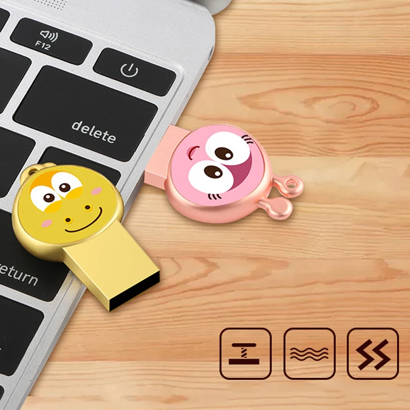 Мультипликационный Флешка веселый жук USB флэш-накопитель 8 ГБ 16 32 64 Гб 128