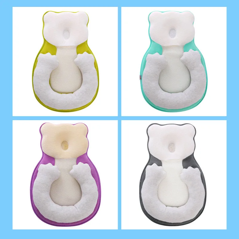 

Baby Inner Portable Baby Crib Removable Shaped Pillow Comfortable Soft Nest Bed for Newborn Anti-deviation Head 56*37*8cm 0-1Y
