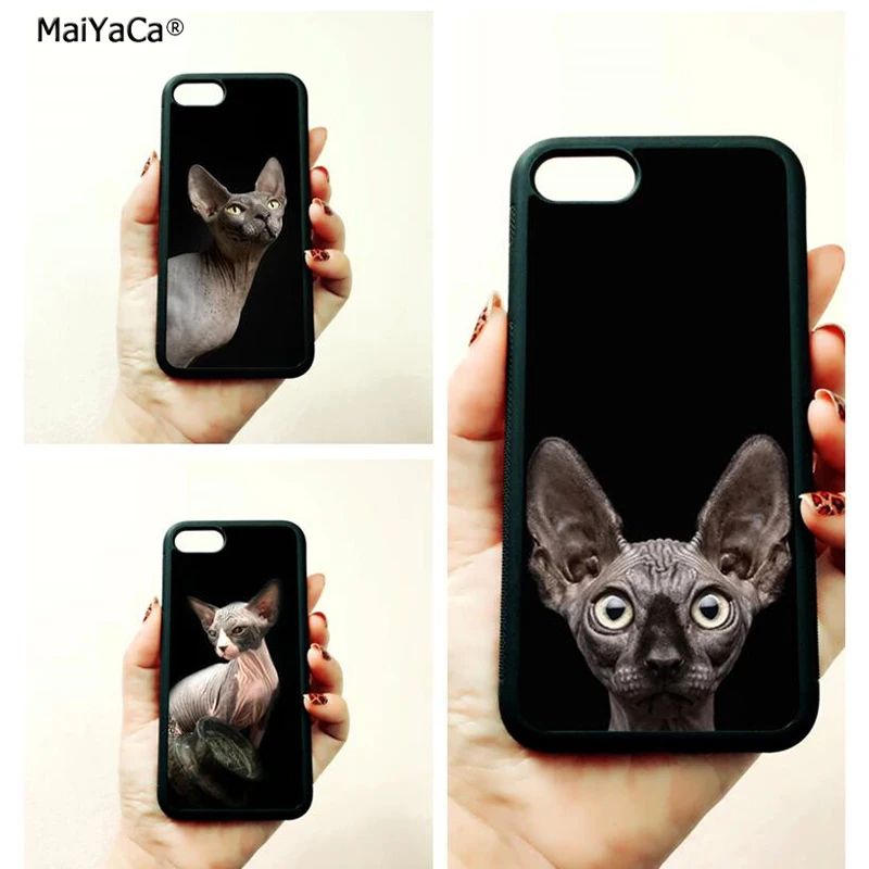 Мягкие чехлы sphynx с изображением кошек и животных для apple iPhone 11 pro max 5s SE 6 6s plus 7 7plus 8