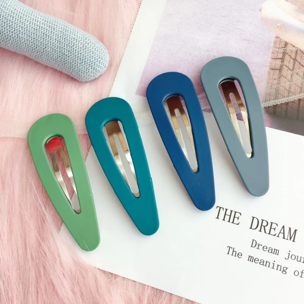 Hair Clip Hairpin For Women Girl Acrylic Solid Geometric Korean Handmade Fashion Head Accessories Mujer Wholesale | Аксессуары для