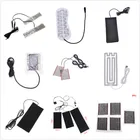 USB Тепловые колодки быстронагревающимися углеродного волокна грелку безопасный нагревательный грелка для ног для тканью жилетка носки-Тапочки