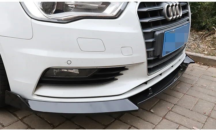 Защитный диффузор для переднего бампера Audi A3 2017 2018 новый комплект заднего
